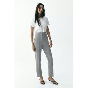 Zara Gray Women's High-Waisted Pants